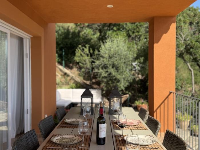 Buiteneethoek terras Costa Brava huur