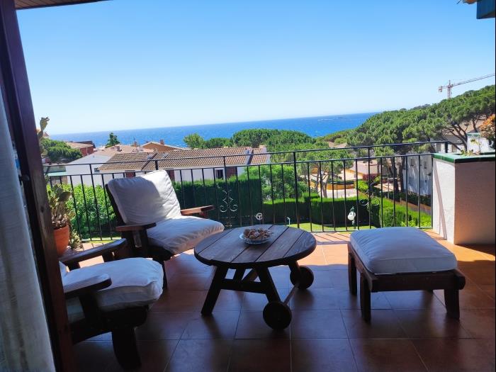 Terras met zeezicht Calella Casa Cantir