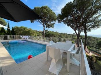 Zwembad en terras met uitzicht Casa Bosc Begur