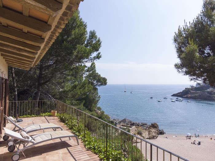 Villa huur Sa Riera, Begur zeezicht zwembad