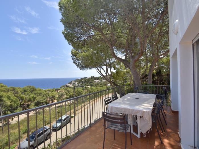 Panoramisch zeezicht Tamariu Costa Brava