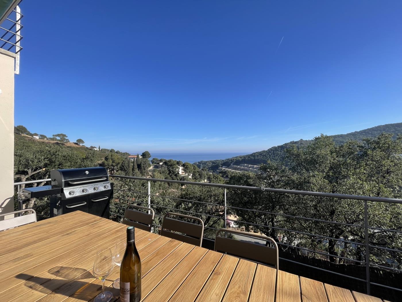 Buiteneethoek terras Costa Brava huur