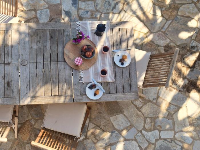 BBQ area garden Begur holiday home